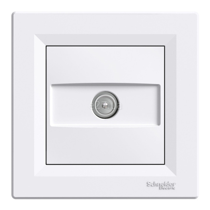 Розетка TV прохідна Schneider Electric EPH3200221 Asfora, білий, пластик, для врізного монтажу · Schneider Electric · schneider-electric-eph3200221