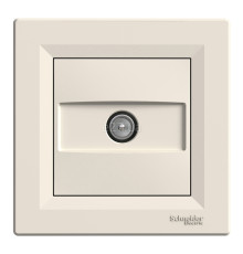 Розетка TV прохідна Schneider Electric EPH3200323 Asfora, кремовий, пластик, для врізного монтажу