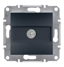 Розетка TV прохідна Schneider Electric EPH3200371 Asfora, антрацит, пластик, для врізного монтажу