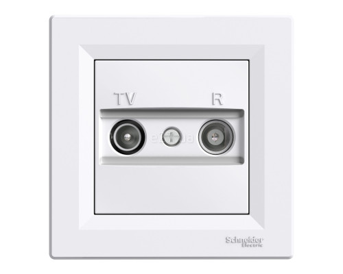 Розетка TV кінцева Schneider Electric EPH3300121 Asfora, білий, пластик, для врізного монтажу