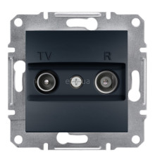 Розетка TV кінцева Schneider Electric EPH3300171 Asfora, антрацит, пластик, для врізного монтажу