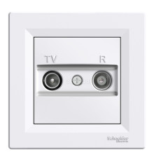 Розетка TV прохідна Schneider Electric EPH3300221 Asfora, білий, пластик, для врізного монтажу
