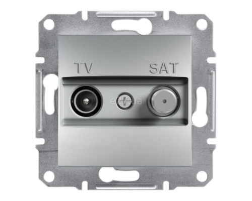 Розетка TV кінцева Schneider Electric EPH3400161 Asfora, алюміній, пластик, для врізного монтажу
