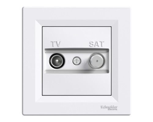 Розетка TV прохідна Schneider Electric EPH3400221 Asfora, білий, пластик, для врізного монтажу