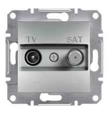 Розетка TV одиночна Schneider Electric EPH3400461 Asfora, алюміній, пластик, для врізного монтажу