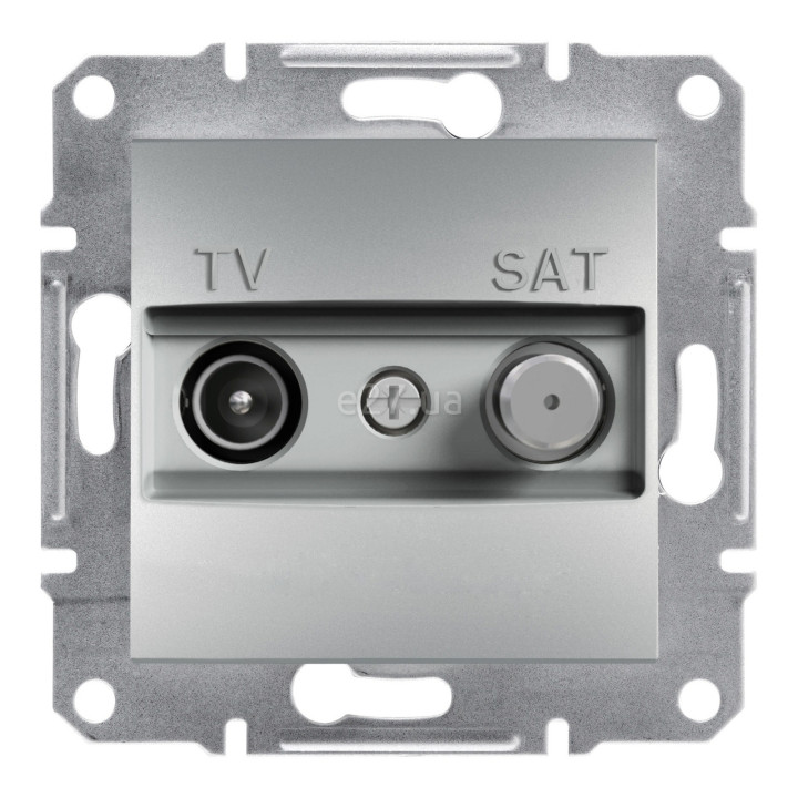 Розетка TV одиночна Schneider Electric EPH3400461 Asfora, алюміній, пластик, для врізного монтажу · Schneider Electric · schneider-electric-eph3400461