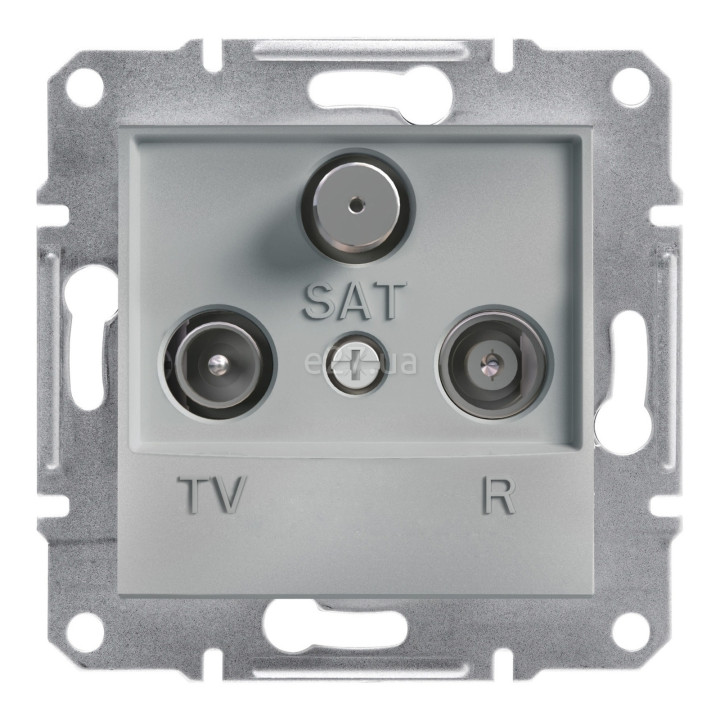 Розетка TV прохідна Schneider Electric EPH3500261 Asfora, алюміній, пластик, для врізного монтажу · Schneider Electric · schneider-electric-eph3500261