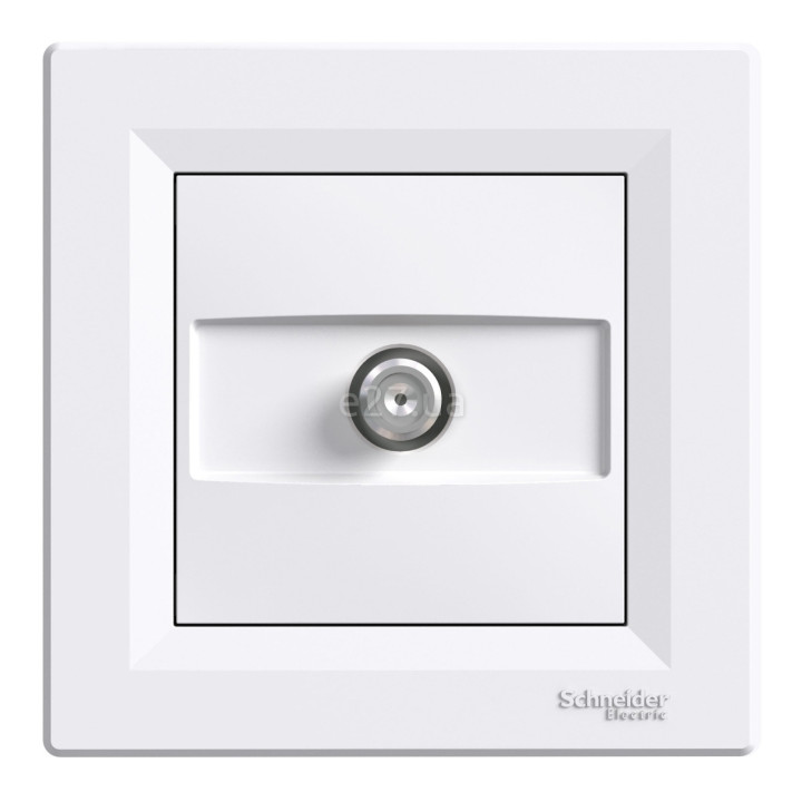 Розетка TV кінцева Schneider Electric EPH3700121 Asfora, білий, пластик, для врізного монтажу · Schneider Electric · schneider-electric-eph3700121