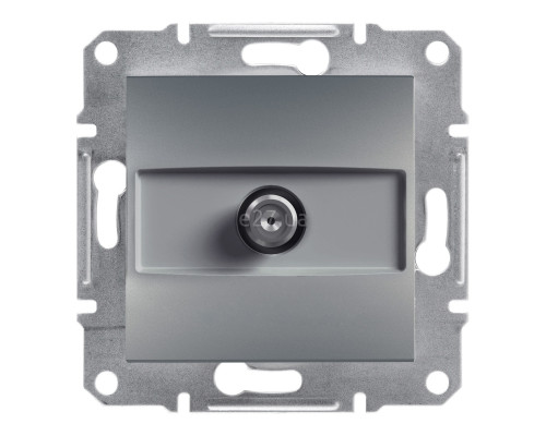 Розетка TV кінцева Schneider Electric EPH3700162 Asfora, сталь, пластик, для врізного монтажу