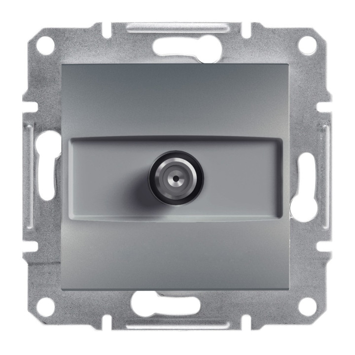 Розетка TV кінцева Schneider Electric EPH3700162 Asfora, сталь, пластик, для врізного монтажу · Schneider Electric · schneider-electric-eph3700162