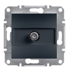 Розетка TV кінцева Schneider Electric EPH3700171 Asfora, антрацит, пластик, для врізного монтажу