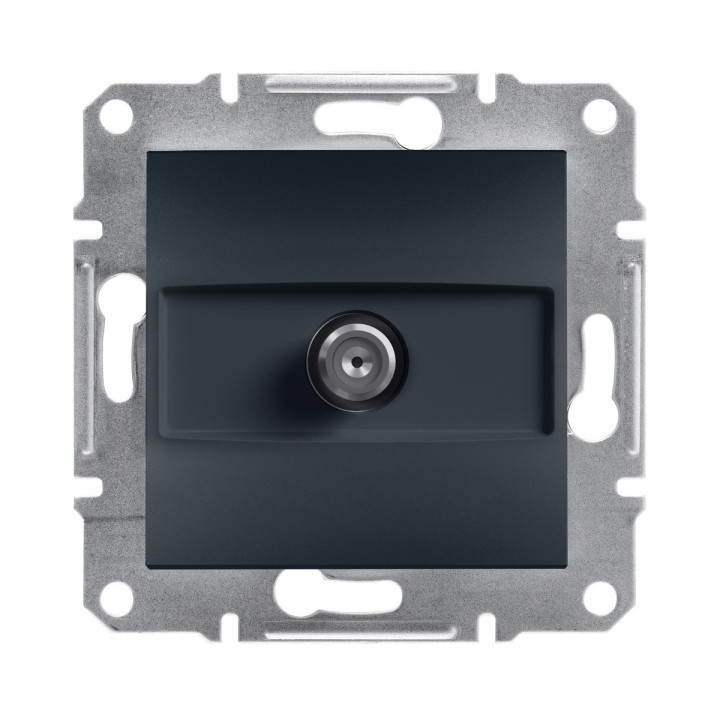 Розетка TV кінцева Schneider Electric EPH3700171 Asfora, антрацит, пластик, для врізного монтажу · Schneider Electric · schneider-electric-eph3700171