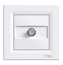 Розетка TV прохідна Schneider Electric EPH3700221 Asfora, білий, пластик, для врізного монтажу
