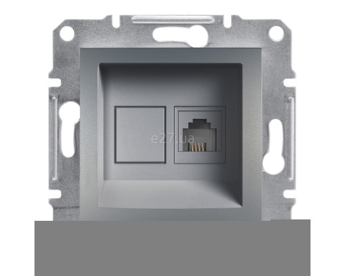Розетка телефонна Schneider Electric EPH4100162 Asfora, сталь, пластик, для врізного монтажу