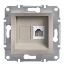 Розетка телефонна Schneider Electric EPH4100169 Asfora, бронза, пластик, для врізного монтажу