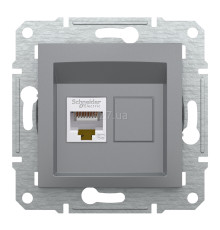Розетка комп'ютерна Schneider Electric EPH4300162 Asfora, сталь, пластик, для врізного монтажу