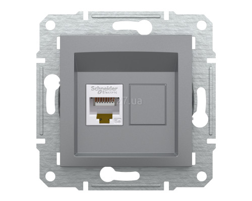 Розетка комп'ютерна Schneider Electric EPH4300162 Asfora, сталь, пластик, для врізного монтажу