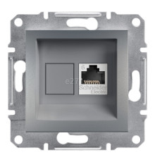 Розетка комп'ютерна Schneider Electric EPH4700162 Asfora, сталь, пластик, для врізного монтажу