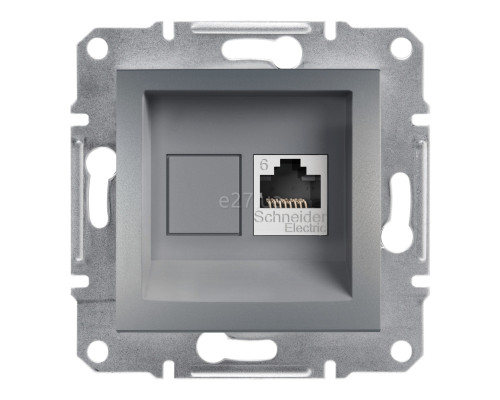 Розетка комп'ютерна Schneider Electric EPH4700162 Asfora, сталь, пластик, для врізного монтажу