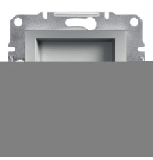 Розетка комп'ютерна, телефонна Schneider Electric EPH4900161 Asfora, алюміній, пластик, для врізного монтажу