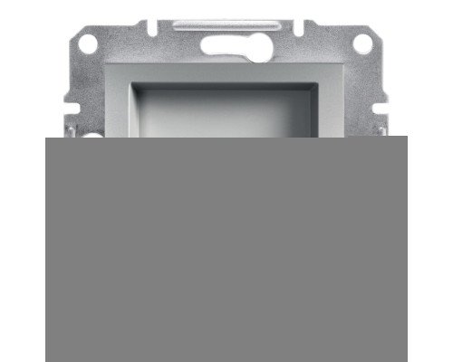 Розетка комп'ютерна, телефонна Schneider Electric EPH4900161 Asfora, алюміній, пластик, для врізного монтажу
