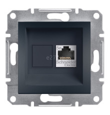 Розетка комп'ютерна Schneider Electric EPH5000171 Asfora, антрацит, пластик, для врізного монтажу