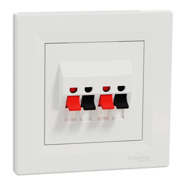 Розетка аудіо Schneider Electric EPH5700121 Asfora, білий, пластик, для врізного монтажу · Schneider Electric · schneider-electric-eph5700121