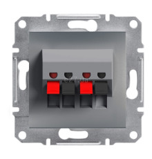 Розетка аудіо Schneider Electric EPH5700162 Asfora, сталь, пластик, для врізного монтажу