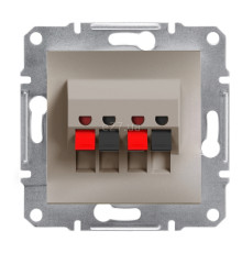 Розетка аудіо Schneider Electric EPH5700169 Asfora, бронза, пластик, для врізного монтажу