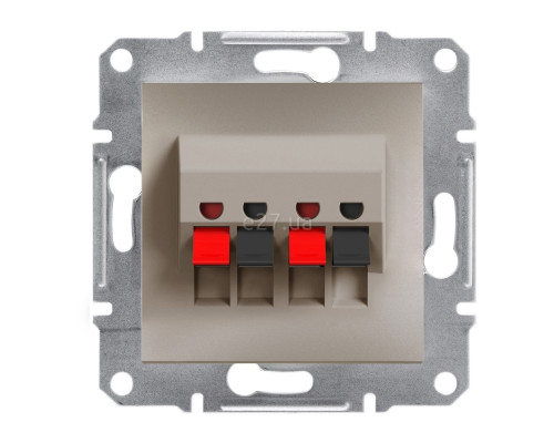 Розетка аудіо Schneider Electric EPH5700169 Asfora, бронза, пластик, для врізного монтажу