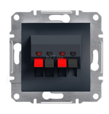 Розетка аудіо Schneider Electric EPH5700171 Asfora, антрацит, пластик, для врізного монтажу
