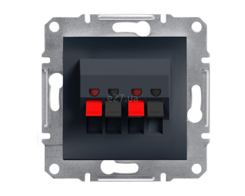 Розетка аудіо Schneider Electric EPH5700171 Asfora, антрацит, пластик, для врізного монтажу