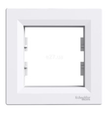 Рамка 1 пост Schneider Electric EPH5800121 Asfora, білий, пластик, ip20, для врізного монтажу