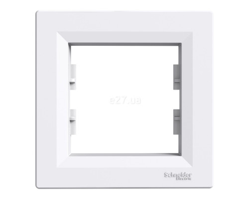 Рамка 1 пост Schneider Electric EPH5800121 Asfora, білий, пластик, ip20, для врізного монтажу