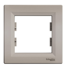 Рамка 1 пост Schneider Electric EPH5800169 Asfora, бронза, пластик