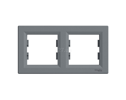 Рамка 2 поста Schneider Electric EPH5800262 Asfora, сталь, пластик