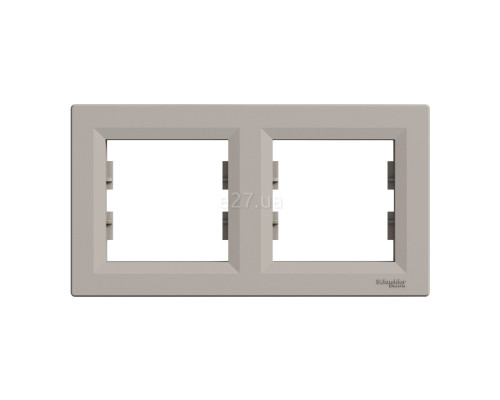 Рамка 2 поста Schneider Electric EPH5800269 Asfora, бронза, пластик