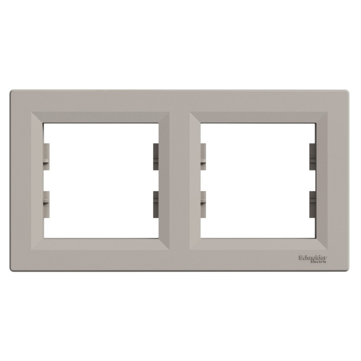 Рамка 2 поста Schneider Electric EPH5800269 Asfora, бронза, пластик · Schneider Electric · schneider-electric-eph5800269