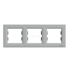 Рамка 3 поста Schneider Electric EPH5800361 Asfora, алюміній, пластик