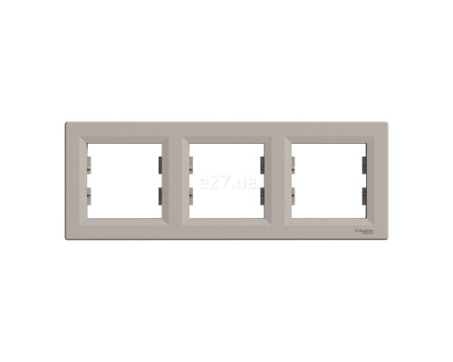 Рамка 3 поста Schneider Electric EPH5800369 Asfora, бронза, пластик