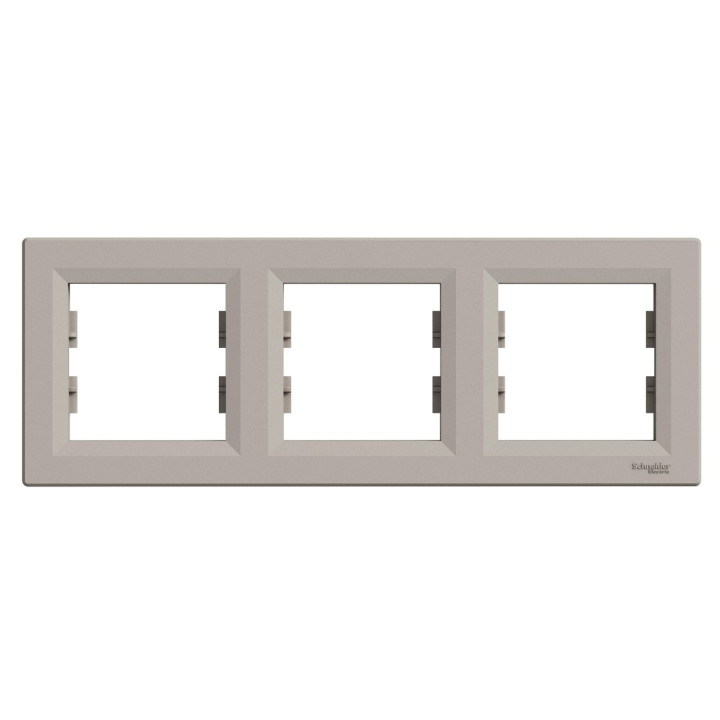 Рамка 3 поста Schneider Electric EPH5800369 Asfora, бронза, пластик · Schneider Electric · schneider-electric-eph5800369