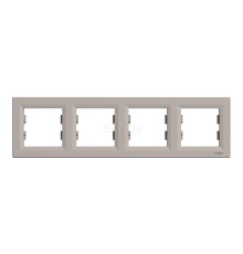Рамка 4 поста Schneider Electric EPH5800469 Asfora, бронза, пластик