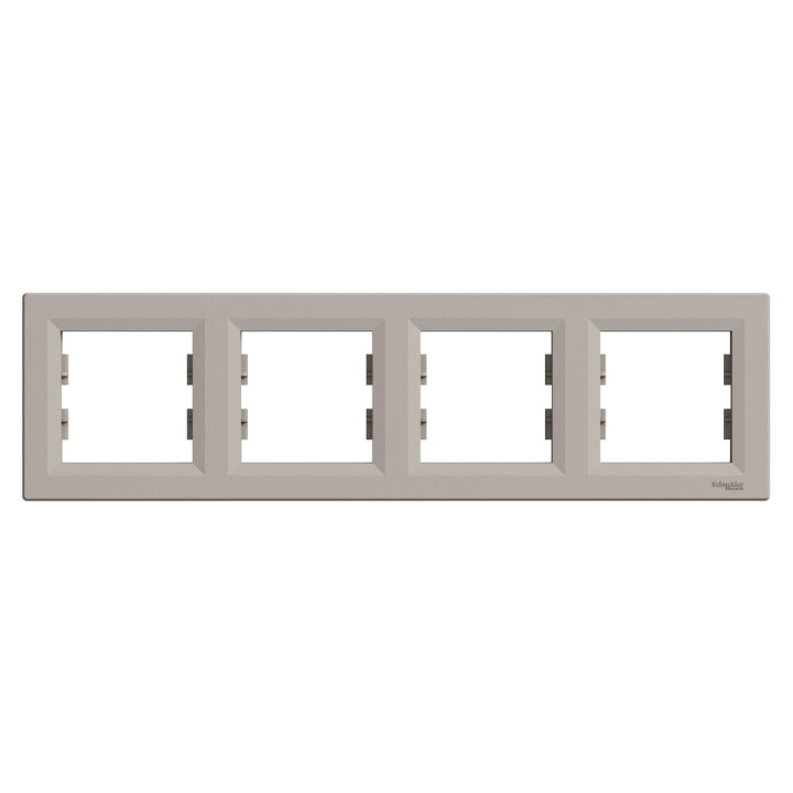 Рамка 4 поста Schneider Electric EPH5800469 Asfora, бронза, пластик · Schneider Electric · schneider-electric-eph5800469