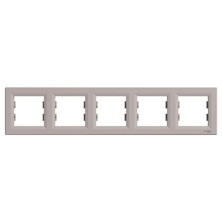 Рамка 5 постів Schneider Electric EPH5800569 Asfora, бронза, пластик · Schneider Electric · schneider-electric-eph5800569