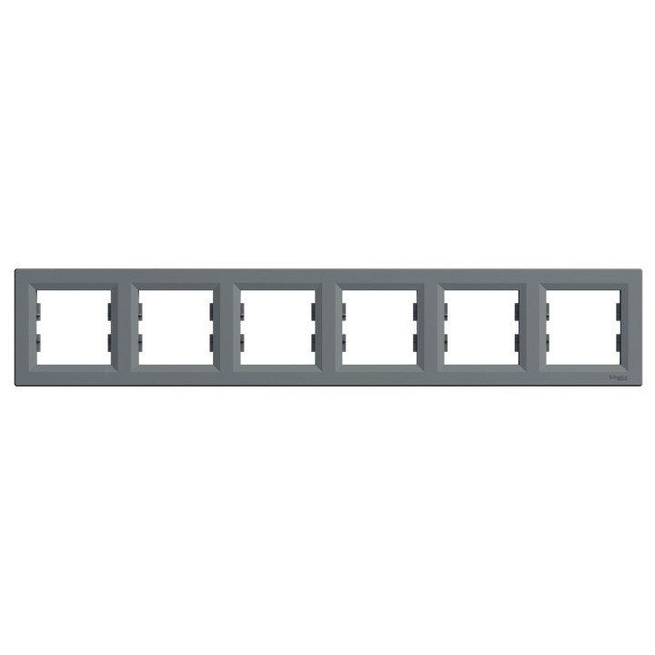 Рамка 6 постів Schneider Electric EPH5800662 Asfora, сталь, пластик · Schneider Electric · schneider-electric-eph5800662