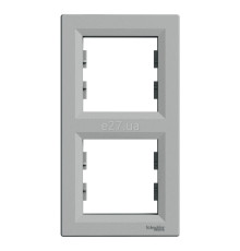 Рамка 2 поста вертикальна Schneider Electric EPH5810261 Asfora, алюміній, пластик