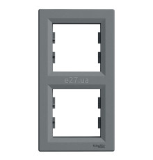Рамка 2 поста вертикальна Schneider Electric EPH5810262 Asfora, сталь, пластик