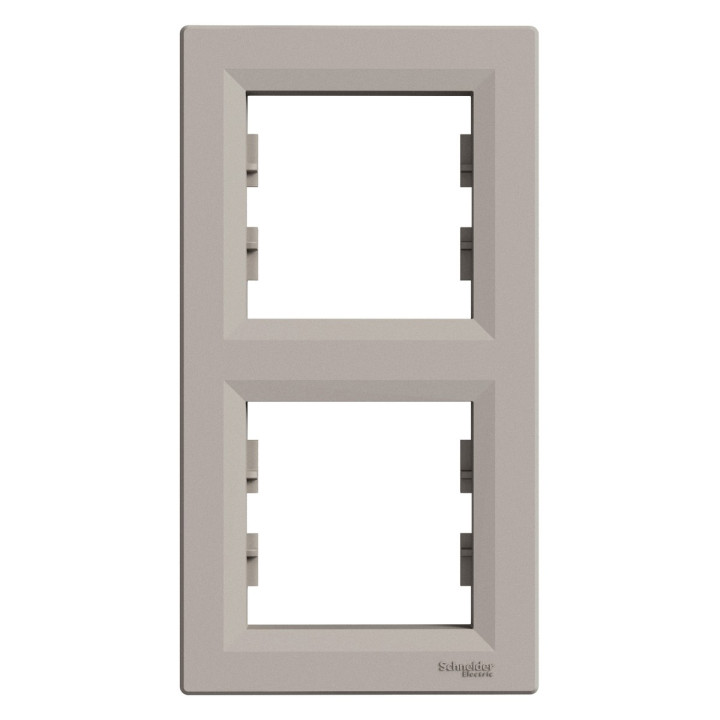 Рамка 2 поста вертикальна Schneider Electric EPH5810269 Asfora, бронза, пластик · Schneider Electric · schneider-electric-eph5810269