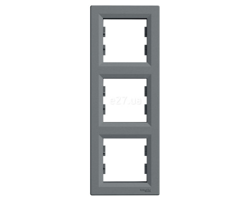 Рамка 3 поста вертикальна Schneider Electric EPH5810362 Asfora, сталь, пластик