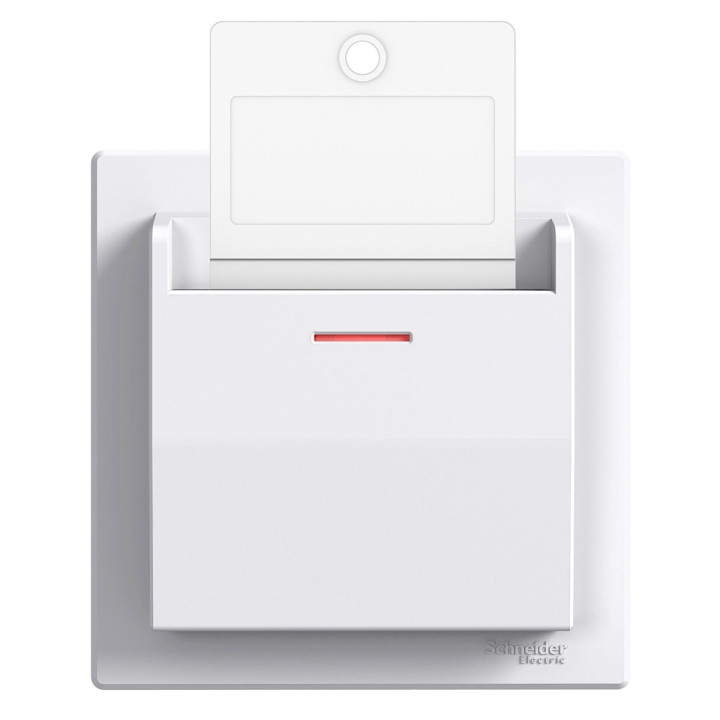 Вимикач картковий Schneider Electric EPH6200121 Asfora, білий, пластик, для врізного монтажу · Schneider Electric · schneider-electric-eph6200121